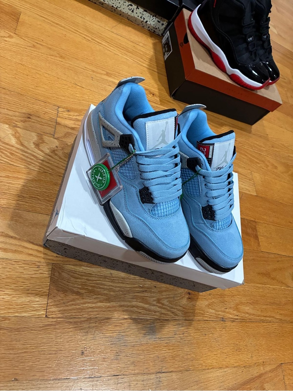 Nike Air Jordan 4 Low Men’s Sneakers - Light Blue